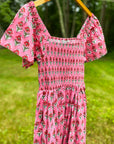 Amalfi Dress | Coral Red