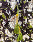 Amisha Long Kaftan | Black Floral