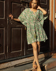 Amisha Short Kaftan | Moss