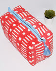Large Canvas Waterproof Toiletry Bag | Dot Dash Poppy