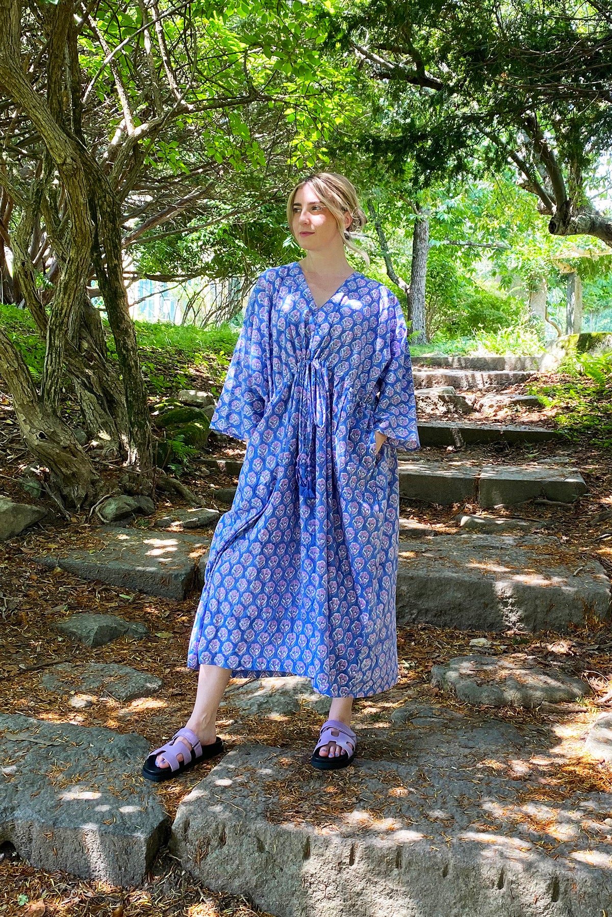 Amisha | Capri Kaftan Dress | Summer Blue  Amisha Design