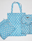 Cotton Pajama Set | Aqua Fish