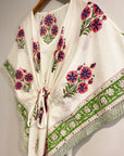 Border Print Long Kaftan | Mughal