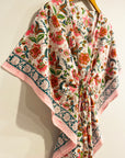 Border Print Long Kaftan | Multi