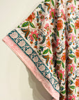 Border Print Long Kaftan | Multi