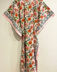 Border Print Long Kaftan | Multi
