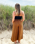 Easy Pant | Toffee Black Stripe
