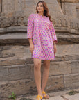 Haveli Tunic Dress | Clay