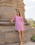 Haveli Tunic Dress | Clay