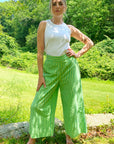 Isla Pant | Green Stripe