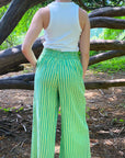 Isla Pant | Green Stripe