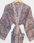 Jakarta Midi Robe | Mauve Floral