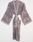 Jakarta Midi Robe | Mauve Floral