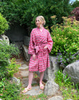 Jakarta Midi Robe | Coral Red