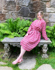 Jakarta Midi Robe | Coral Red