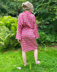 Jakarta Midi Robe | Coral Red
