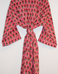Jakarta Midi Robe | Coral Red
