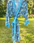 Jakarta Midi Robe | Watercolor Blue