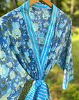 Jakarta Midi Robe | Watercolor Blue