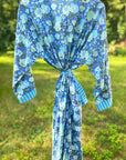 Jakarta Midi Robe | Watercolor Blue