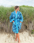 Jakarta Midi Robe | Watercolor Blue
