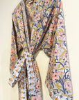 Kerala Long Robe | Ash Floral