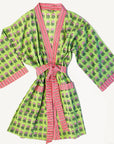 Kerala Short Robe | Hydrangeas