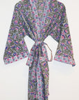 Kerala Short Robe | Dove Floral