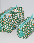 Medium Waterproof Toiletry Bag | Mini Suns Green