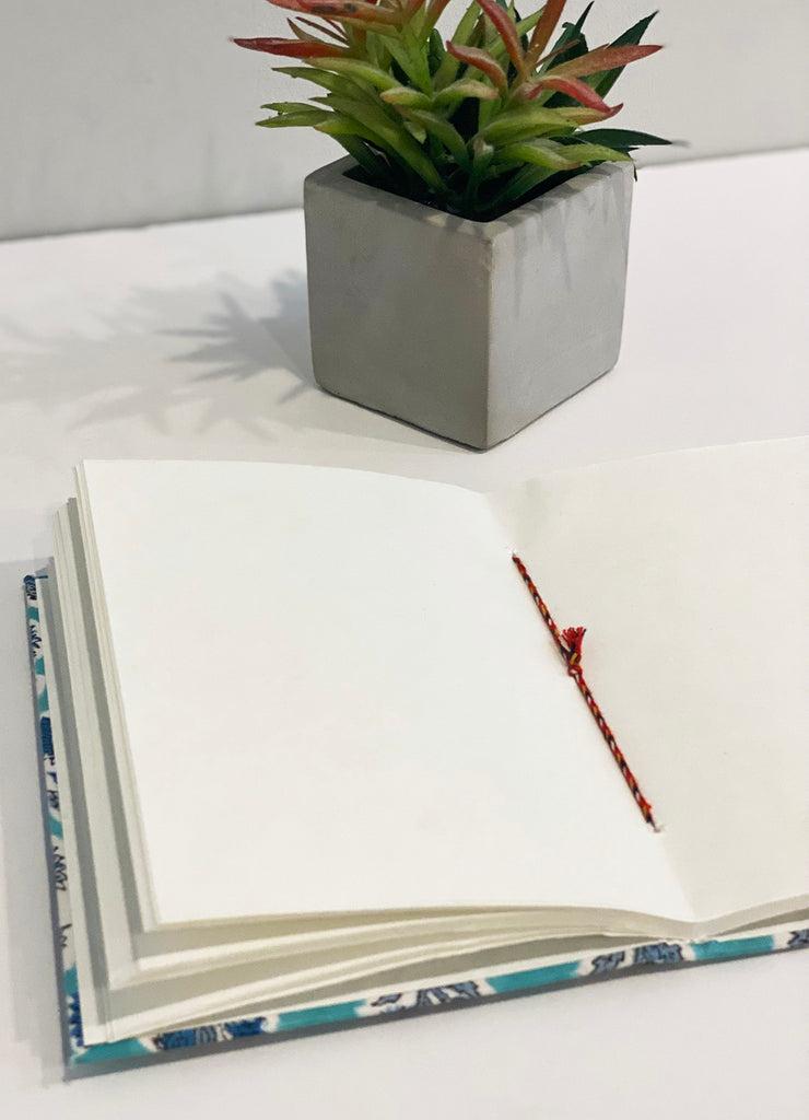 Handmade Paper Medium Journal | Aquamarine