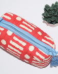 Small Waterproof Travel Pouch | Dot Dash Poppy