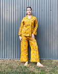 Cotton Pajama Set | Plumes Amber