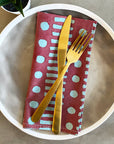 Set of 4 Cotton Napkins | Dot Dash Henna