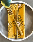 Set of 4 Cotton Napkins | Plumes Amber