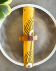 Set of 4 Cotton Napkins | Plumes Amber