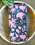 Set of 4 Cotton Napkins | Shadow Floral Midnight