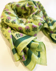 Cotton Silk Scarf | Hydrangea
