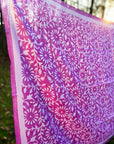 Cotton Silk Scarf | Blooms Pink