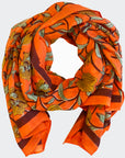 Cotton Silk Scarf | Geranium
