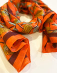 Cotton Silk Scarf | Geranium