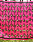 Cotton Silk Scarf | Plumes Fuchsia