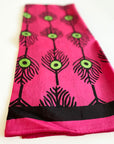 Cotton Silk Scarf | Plumes Fuchsia