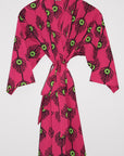 Kerala Short Robe | Plumes Fuchsia