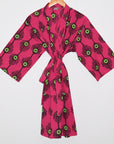 Kerala Short Robe | Plumes Fuchsia