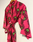 Kerala Short Robe | Plumes Fuchsia