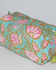 Classic Waterproof Toiletry Bag | Turq Floral