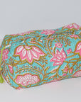 Classic Waterproof Toiletry Bag | Turq Floral