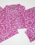 Cotton Pajama Set | Blooms Pink