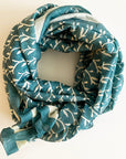 Cotton Silk Scarf | Vines Forest