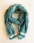 Cotton Silk Scarf | Vines Forest